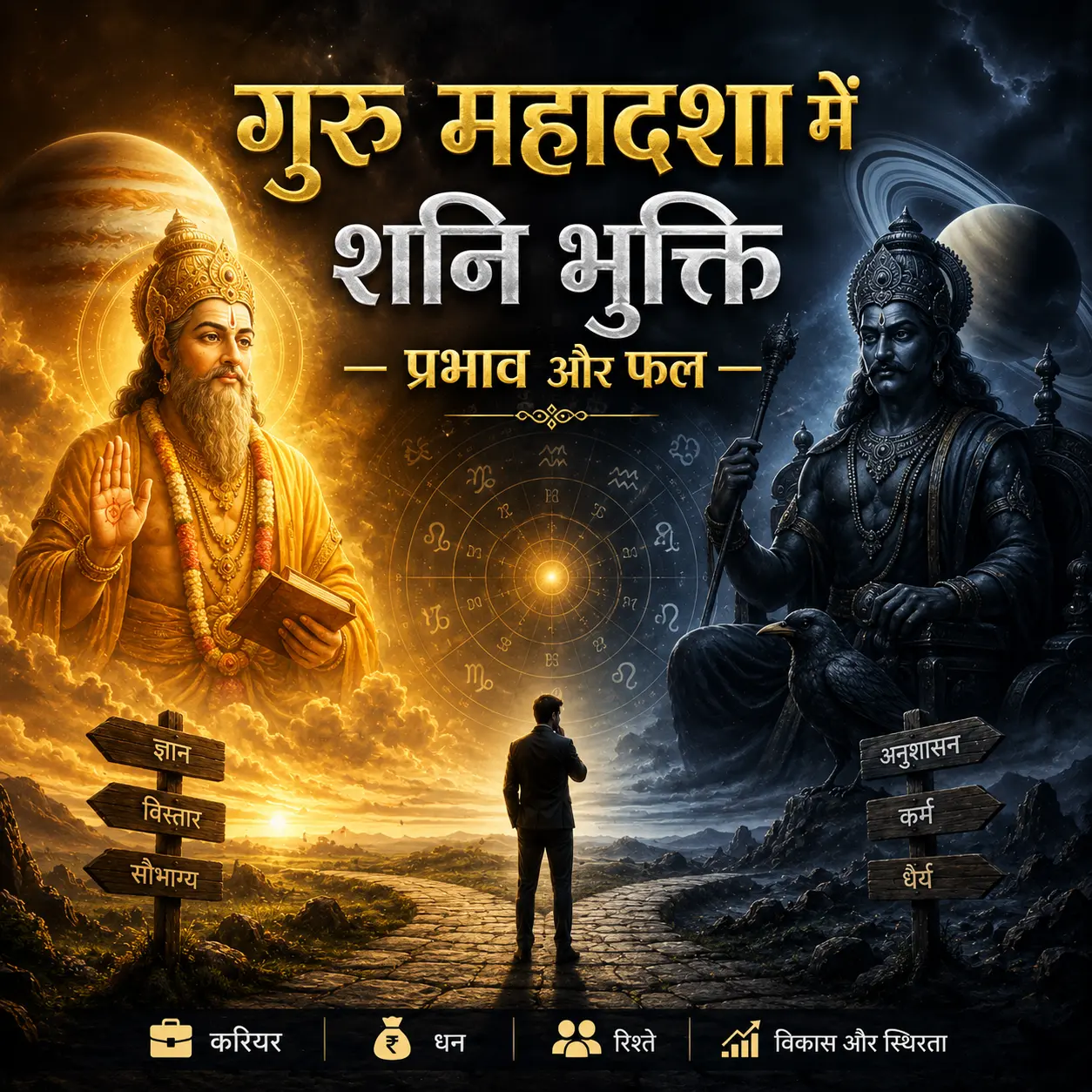 गुरु महादशा में शनि की अंतर्दशा का फल